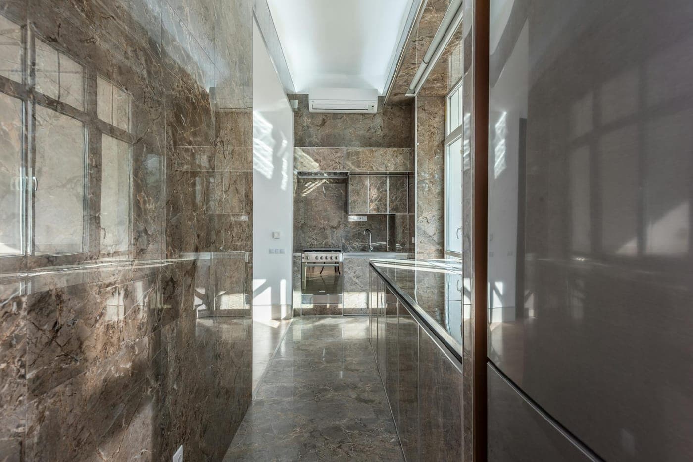 Modern luxury home, dusk — Beverly Hills / Manhattan / Cherry Hills tier.